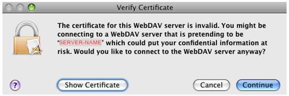 webdav server mac lion